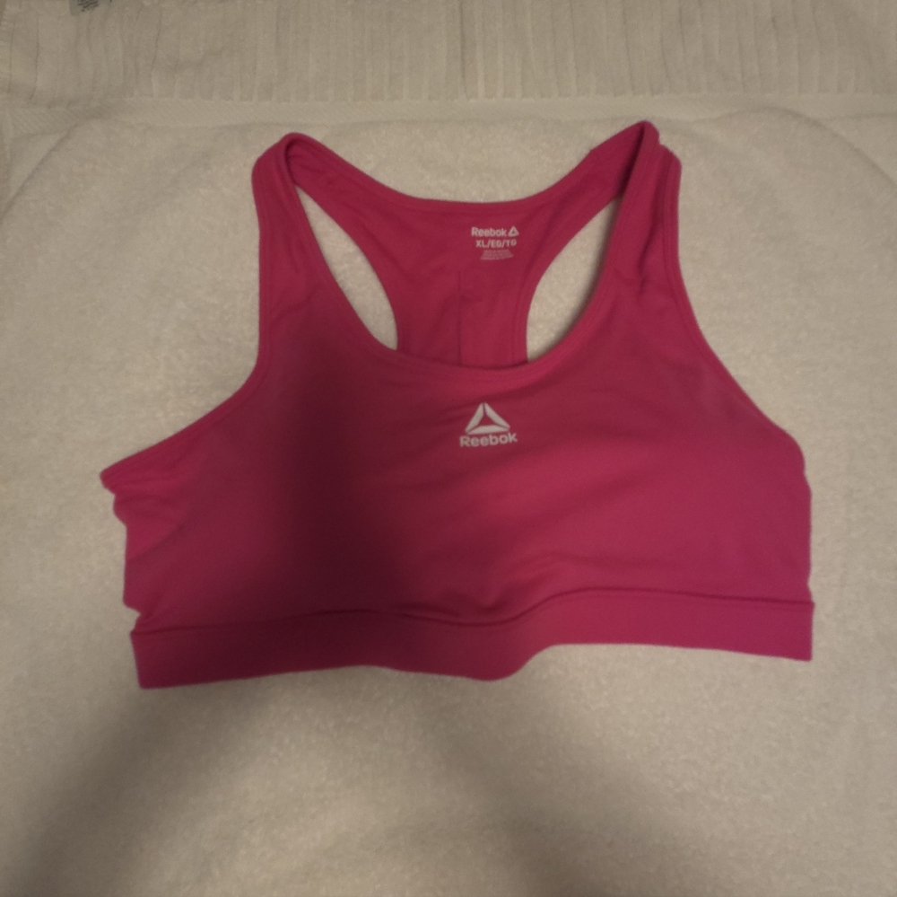 Reebok Women's Vibrant Pink Sports Bra